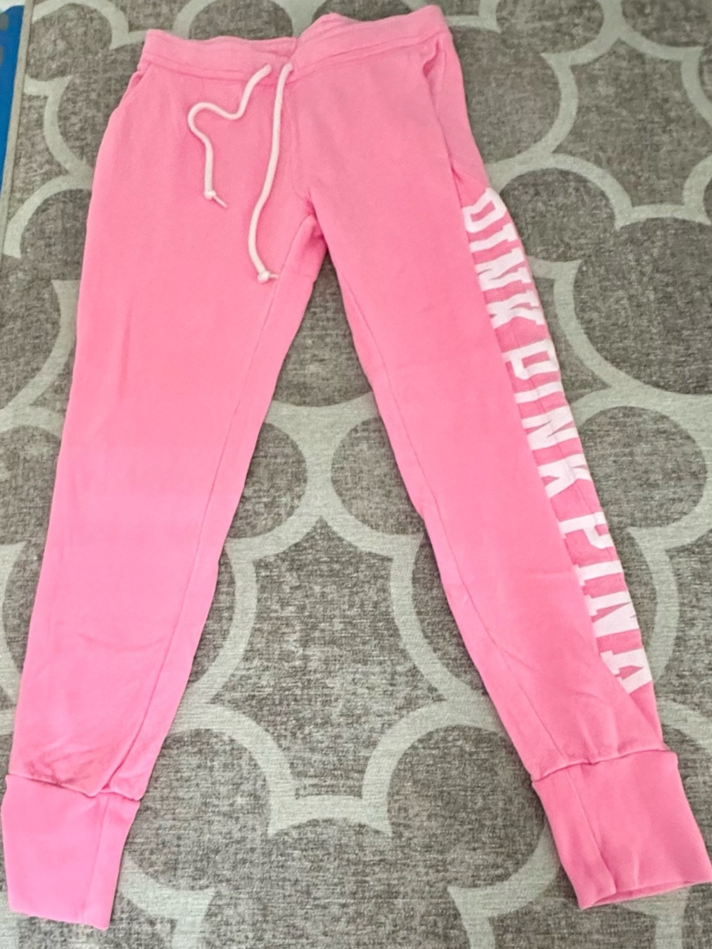 PINK VS Women’s Pink Jogger Sweatpants with Side Logo